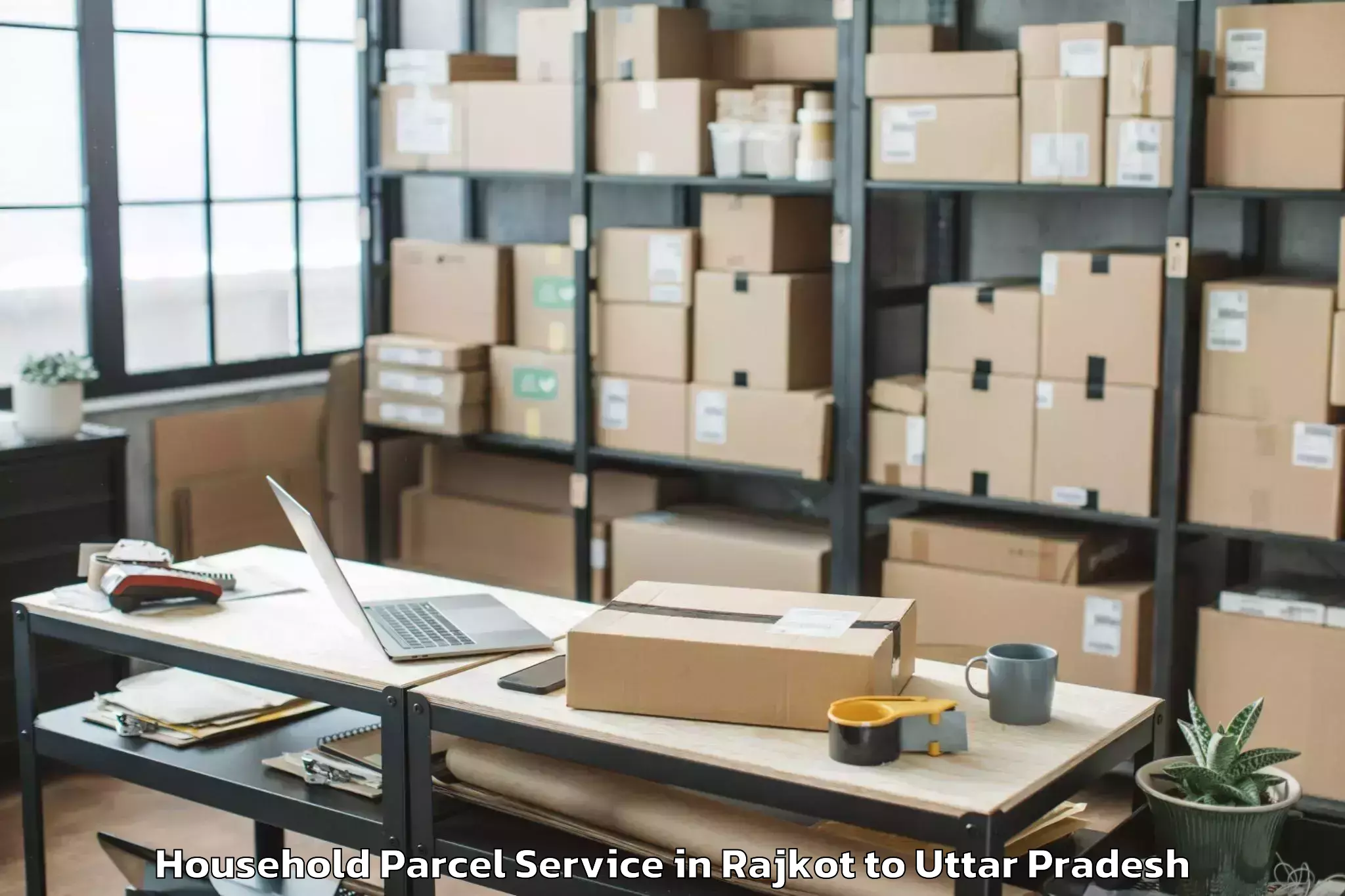 Top Rajkot to Purwa Household Parcel Available